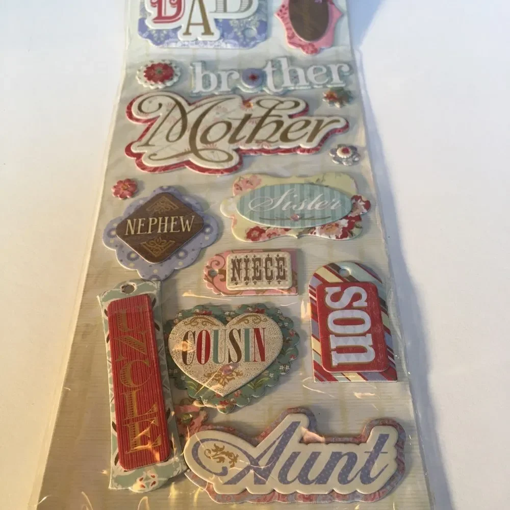 3 Dimensional Sticker Appliqués for Family!